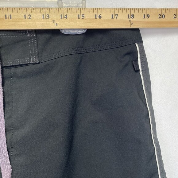 Theory Alvis Drawcords Built in Brief Swim Shorts Men Size XL Black Side Stripes - Picture 11 of 16